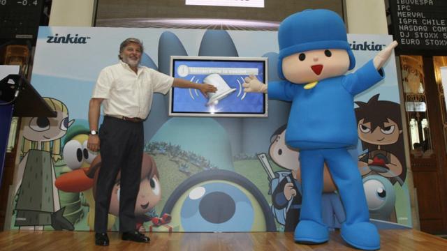 Castillejo, el día de la salida a bolsa de Pocoyó.