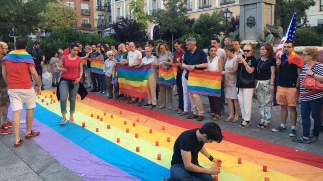 Imagen de la concentración en Madrid.