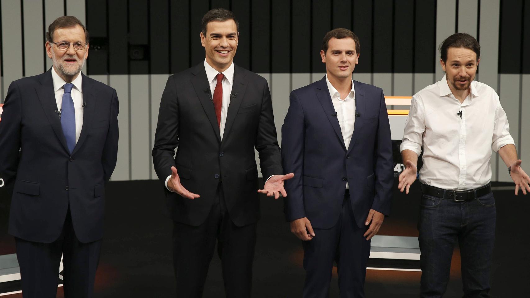 El último debate electoral con los líderes de los principales partidos.