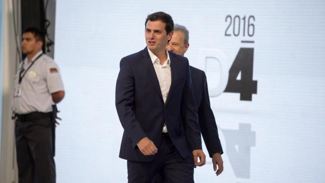 Rivera en Ifema, la noche del debate.