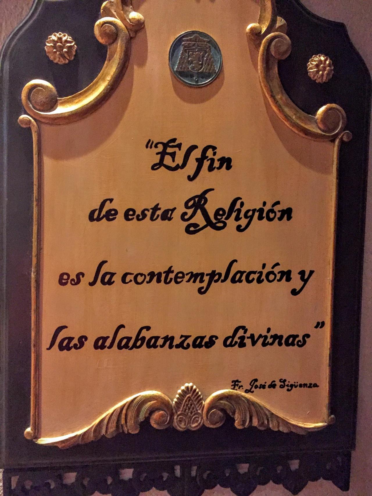 La filosofía de esta familia religiosa: la contemplación.