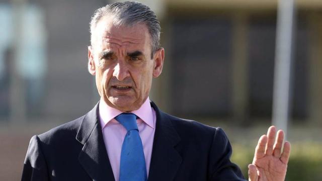 Mario Conde, a su salida  de la prisión madrileña de Soto del Real.