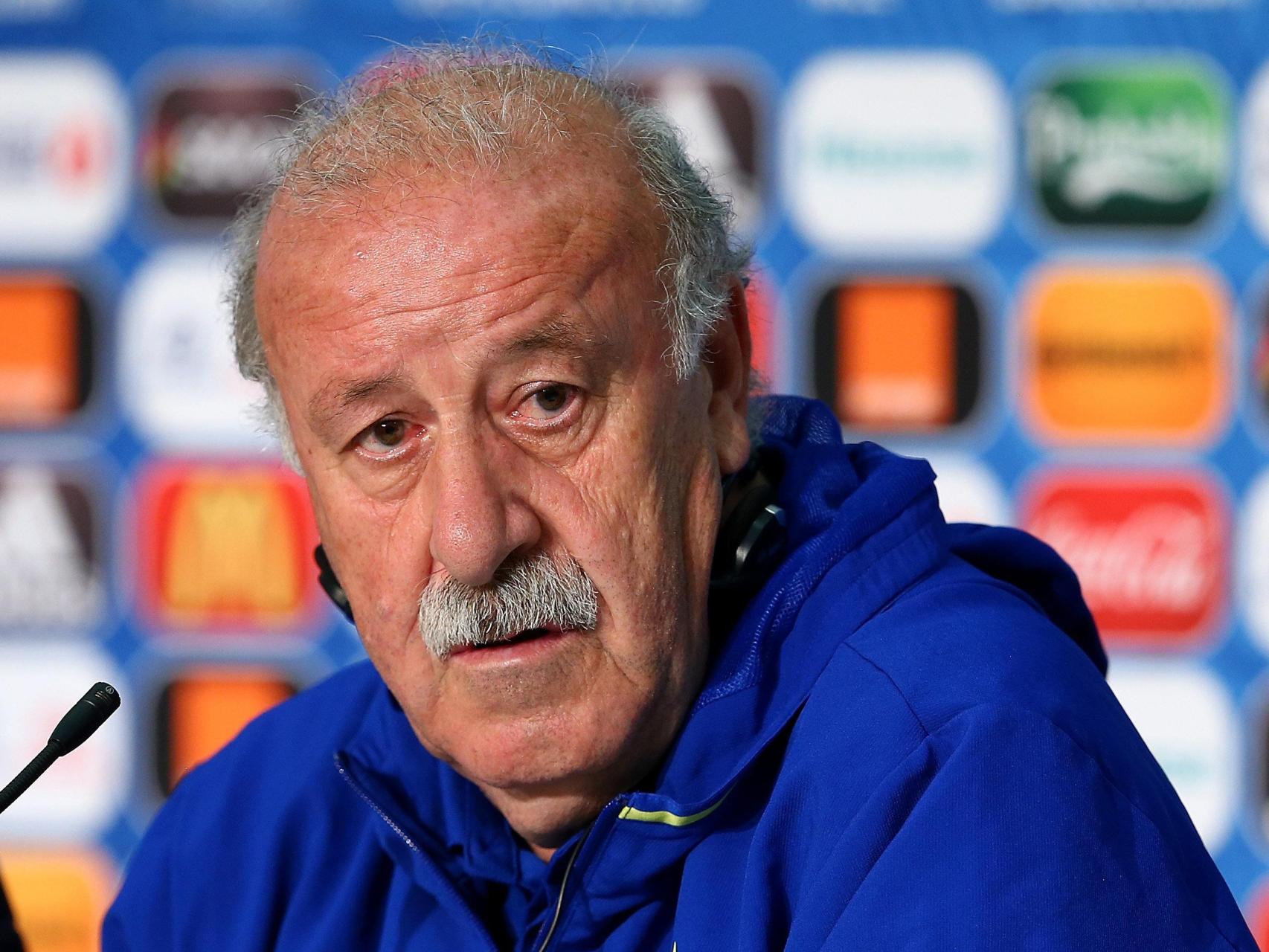 Vicente del Bosque, en rueda de prensa.