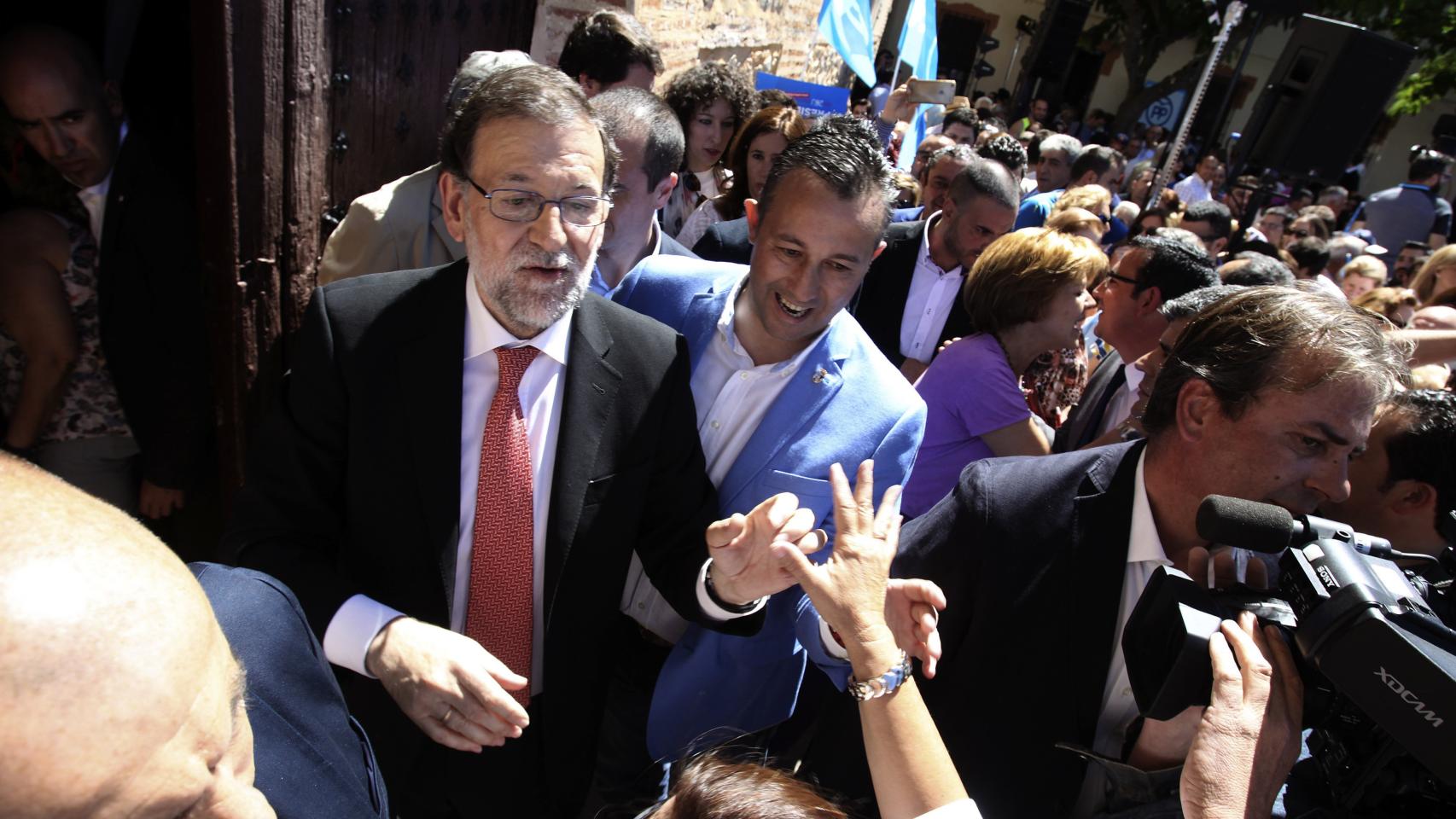 El líder del PP en Malagón (Ciudad Real) este lunes por la mañana.