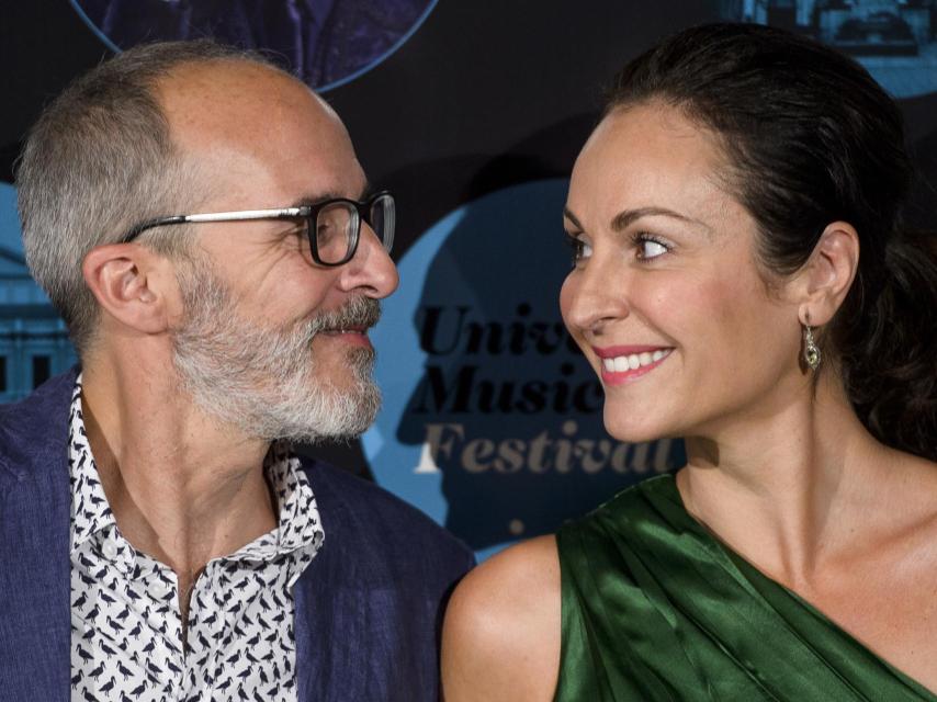 Los actores Fernando Gullien Cuervo y Ana Milan cuando aún era pareja en 2015