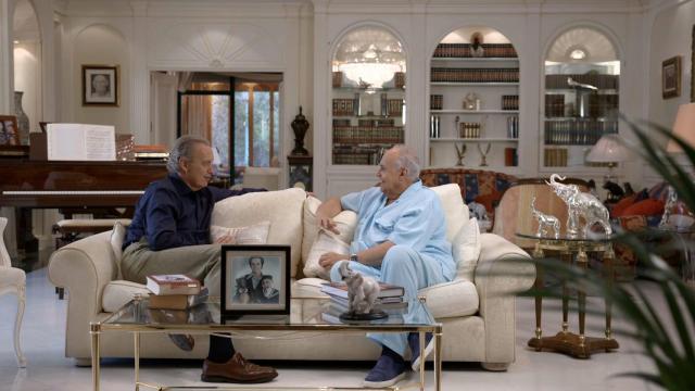 El presentador Bertín Osborne con el productor José Luis Moreno