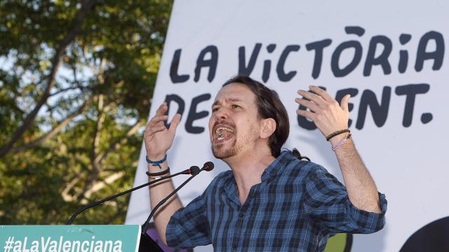 Pablo Iglesias, en un acto reciente celebrado en Alicante.