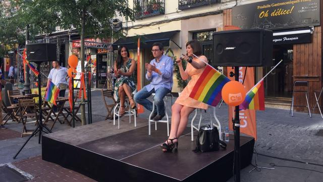 Acto de Ciudadanos en la plaza de Chueca de Madrid