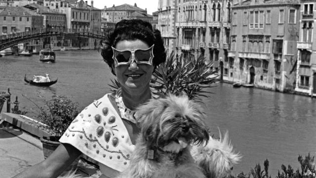 Peggy Guggenheim en Venecia.