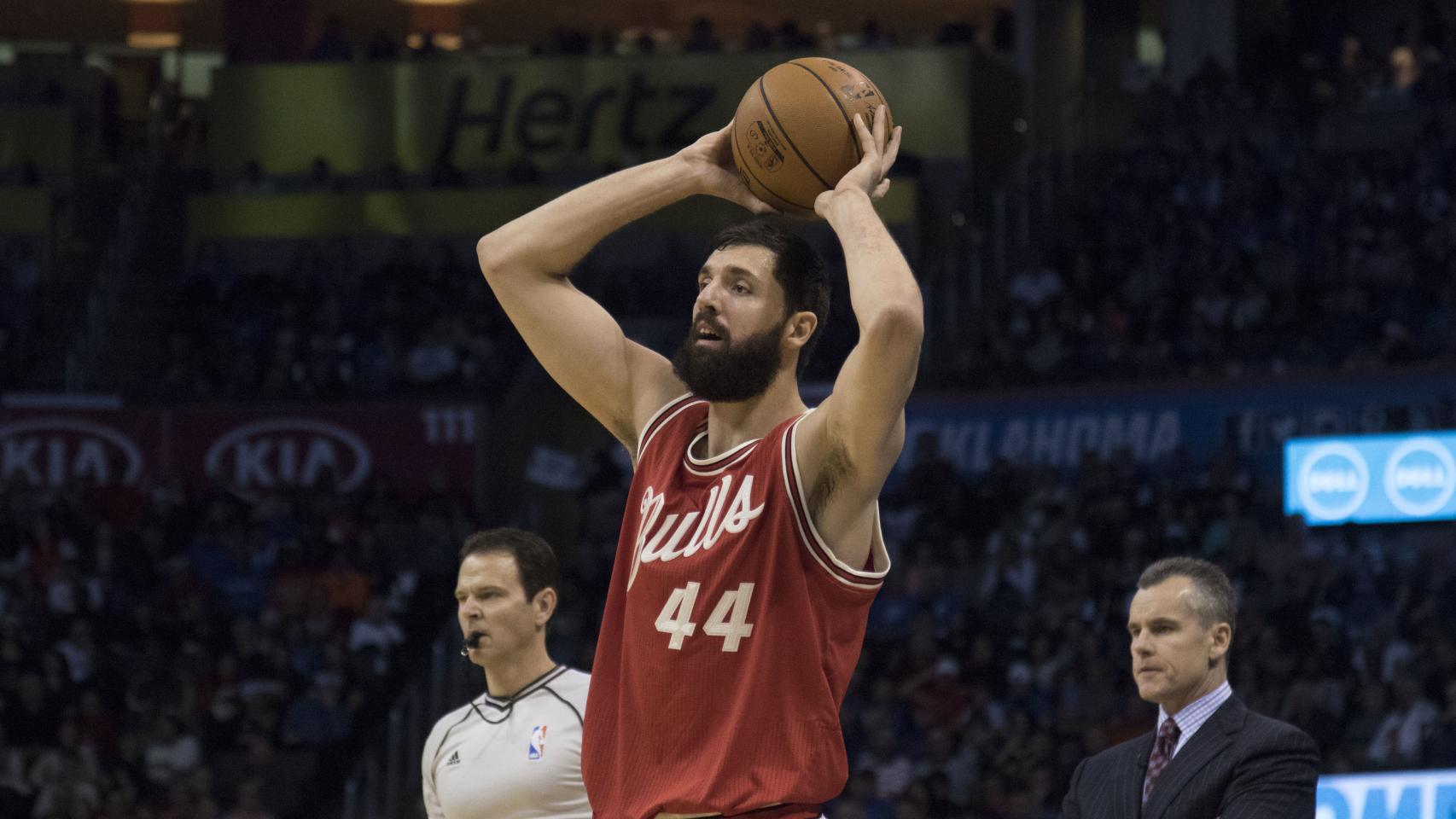 Nikola Mirotic en un partido con los Chicago Bulls esta temporada.