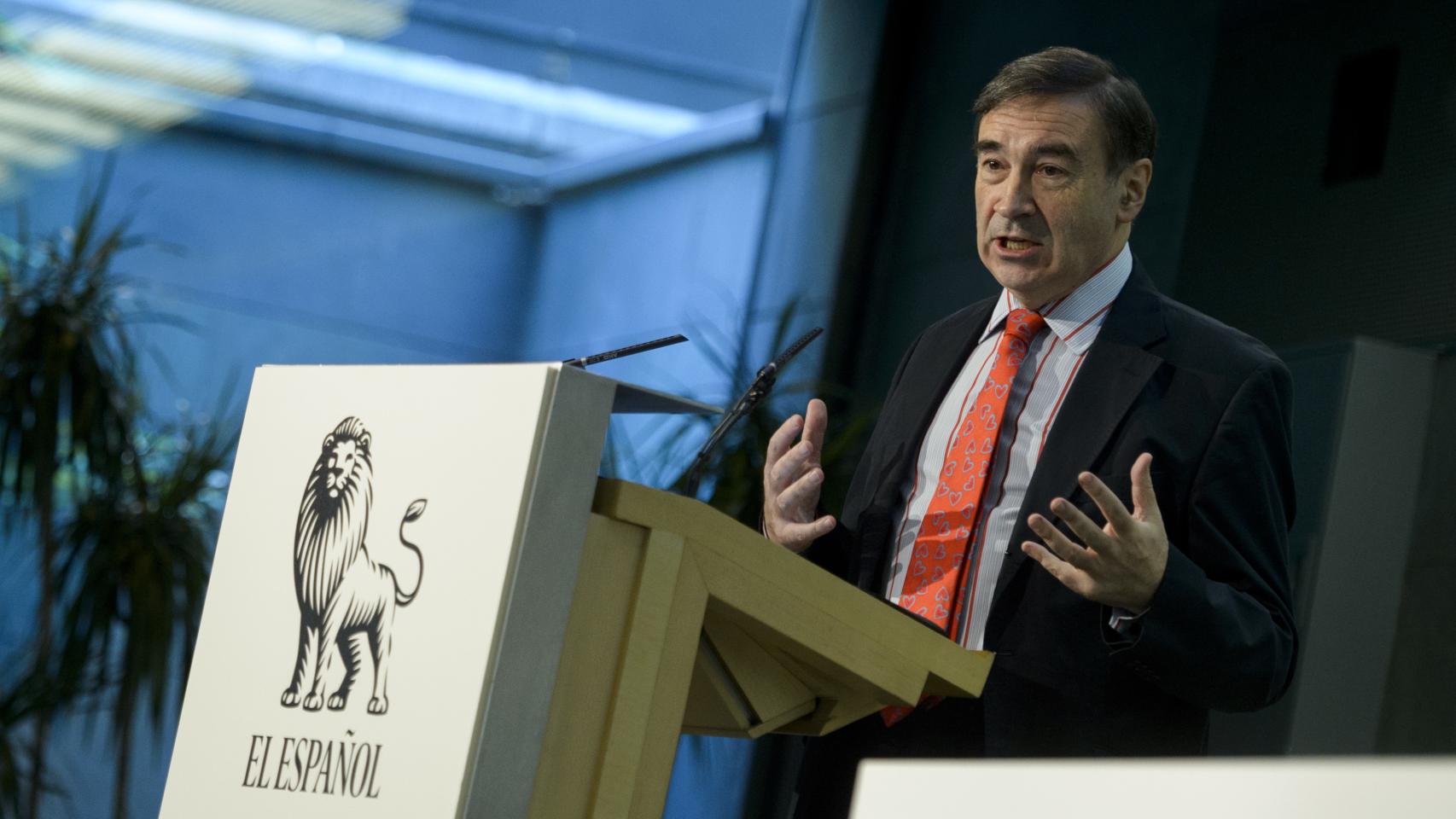 Pedro J. Ramírez durante su intervención ante la Junta General.