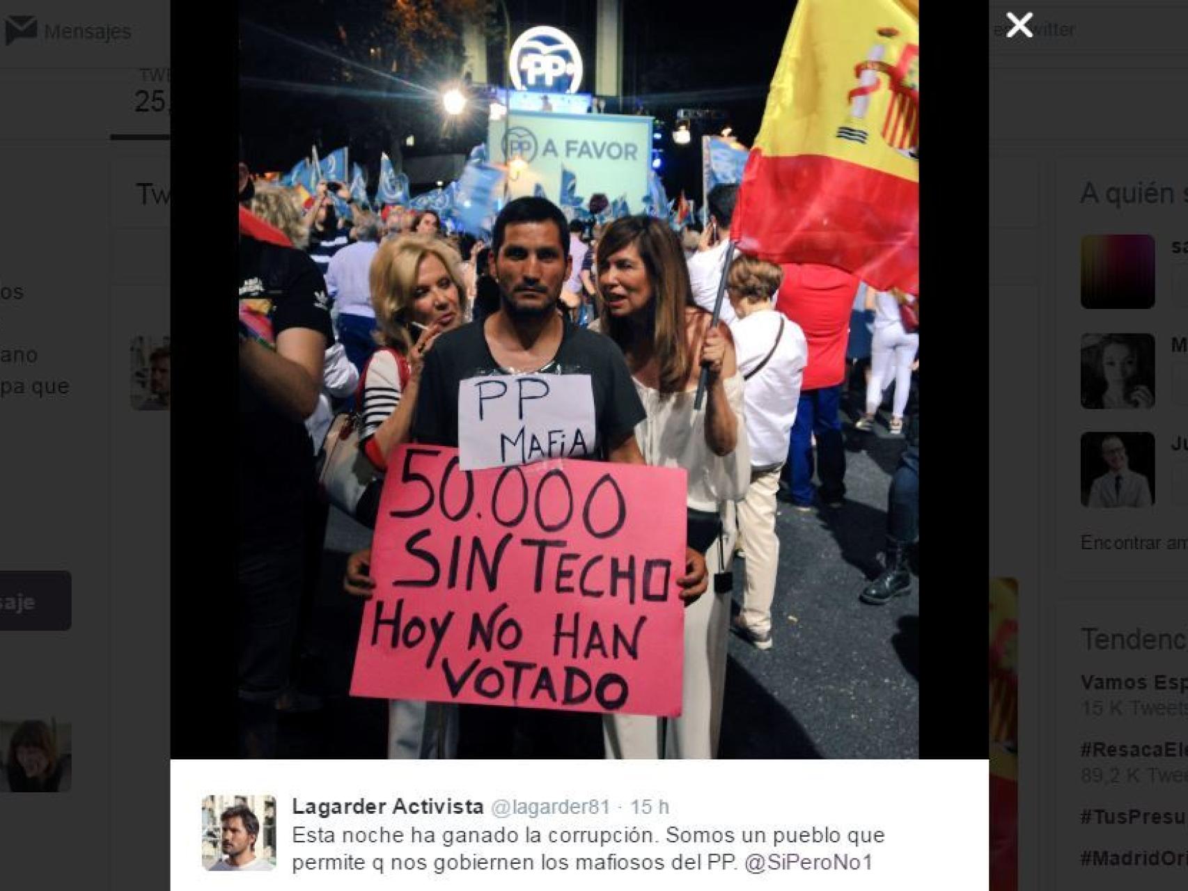 La imagen tomada por el periodista Álvaro Minguito tardó pocas horas en revolucionar las redes