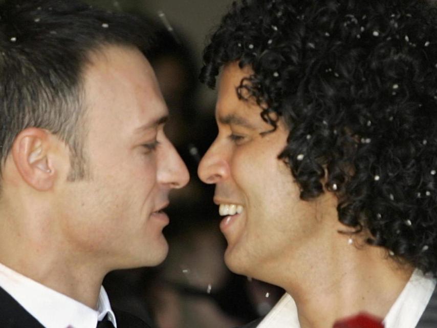 Pedro Zerolo y Jesús Santos.