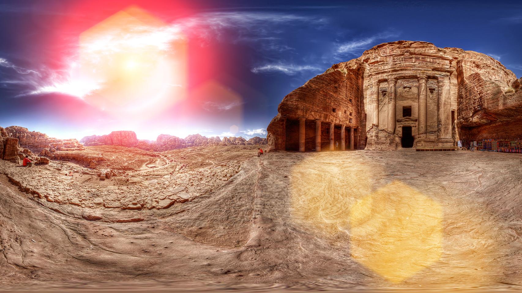 Petra a la luz de las velas