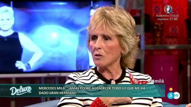 Mercedes Milá en 'Sálvame Deluxe'.