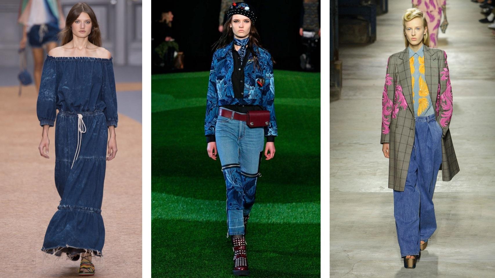De izq. a dcha. Colección Primavera-Verano 2016 de Chloé, Marc Jacobs y Dries Van Noten.