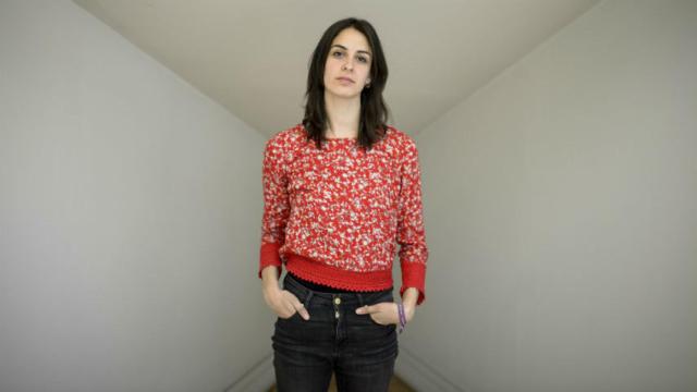 Rita Maestre en Cibeles, sede del Ayuntamiento.