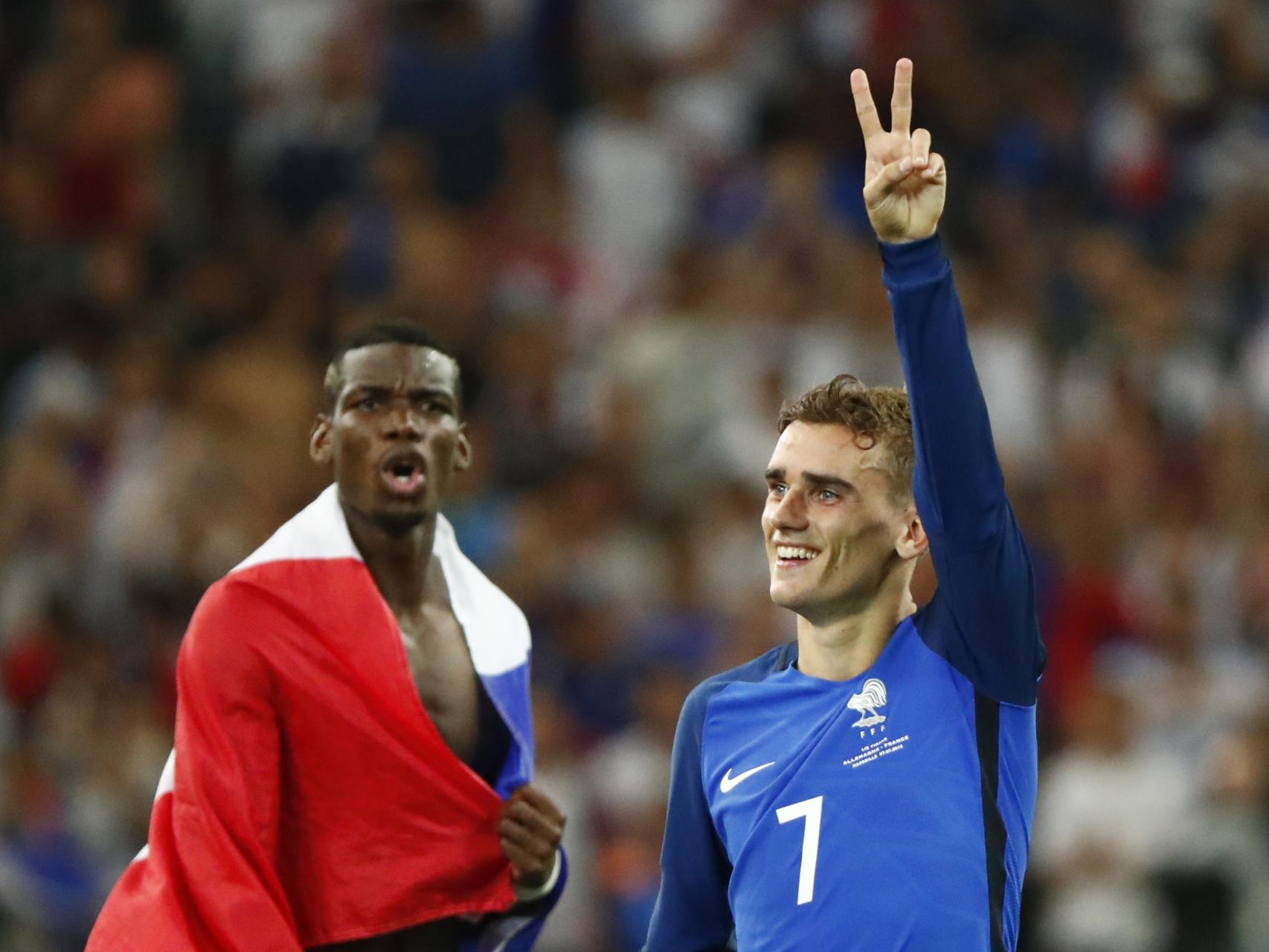 Griezmann celebra el pase a la final de su selección.