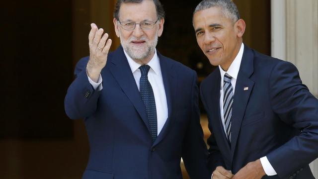 Mariano Rajoy y Barack Obama, durante su encuentro en la Moncloa.