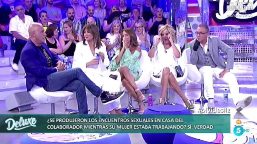 La web de Telecinco censura el lapsus de María Patiño en 'Sálvame Deluxe'
