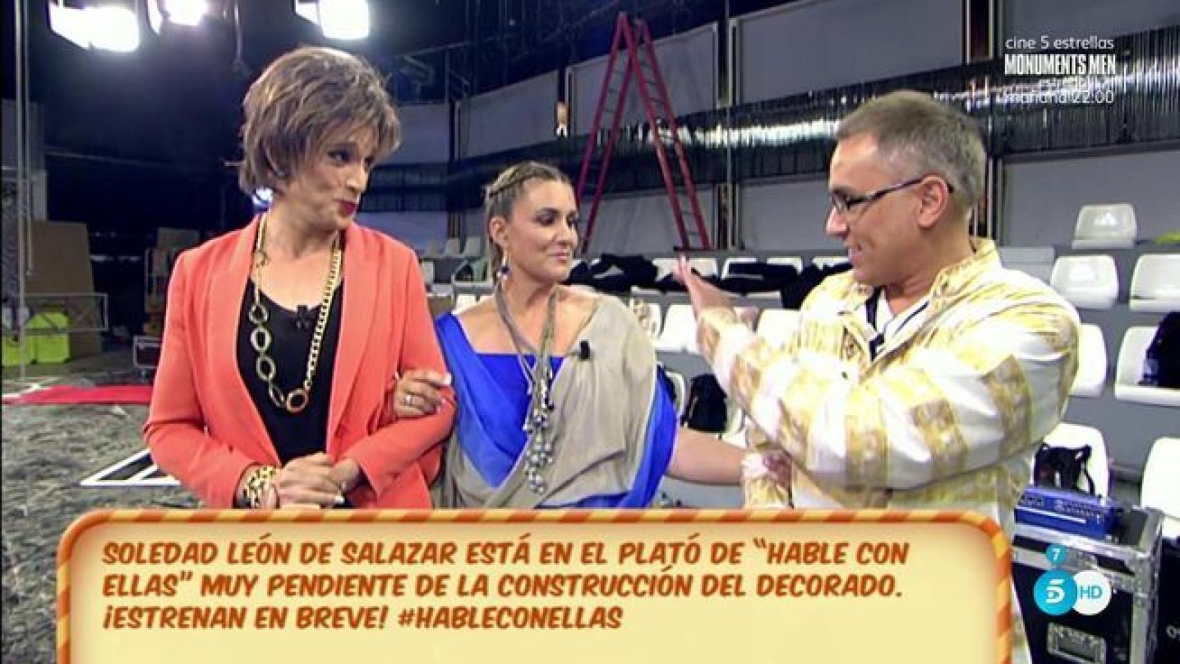 Soledad León enseña el nuevo plató de 'Hable con ellas'