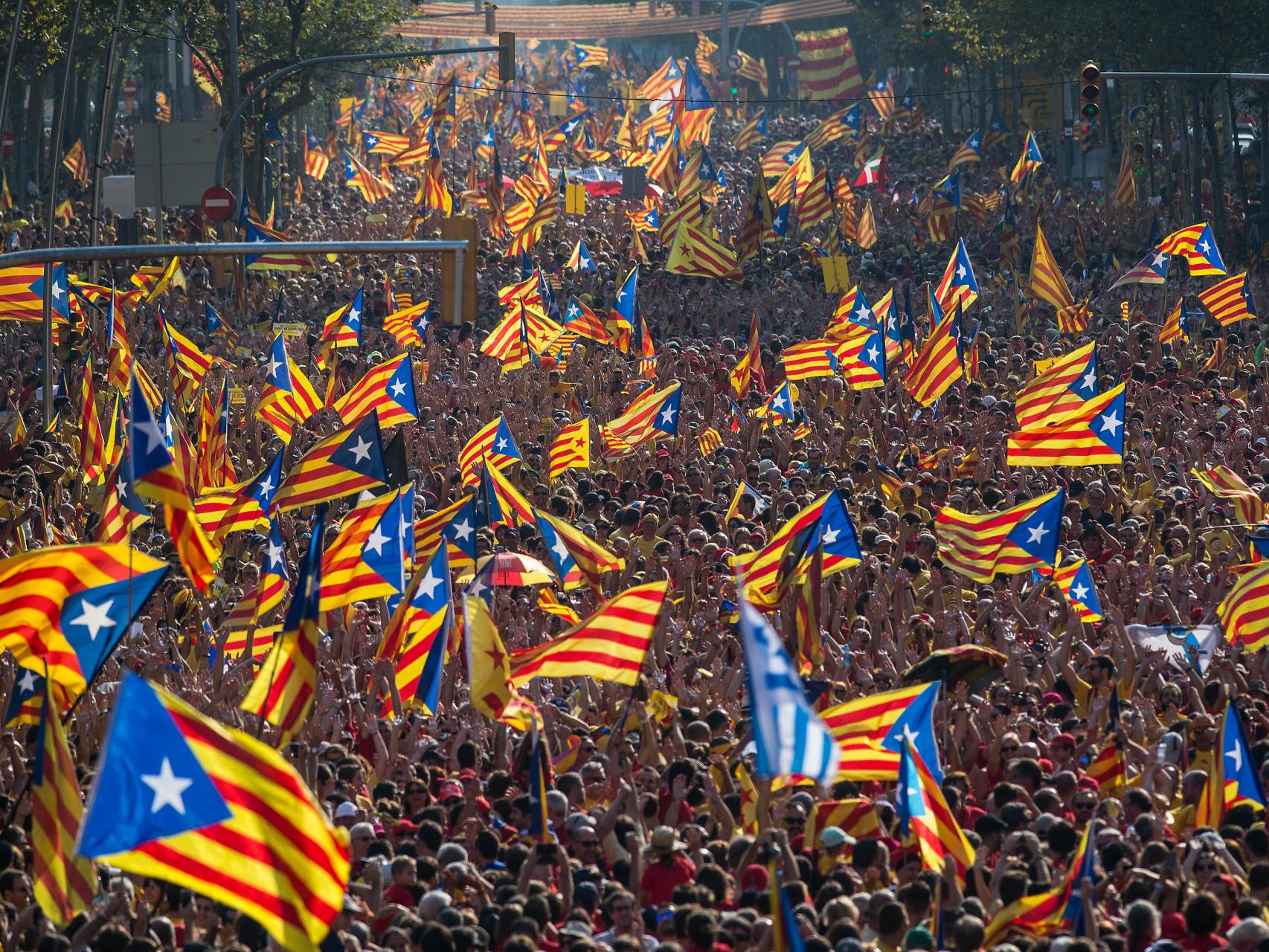 Diada en Barcelona.