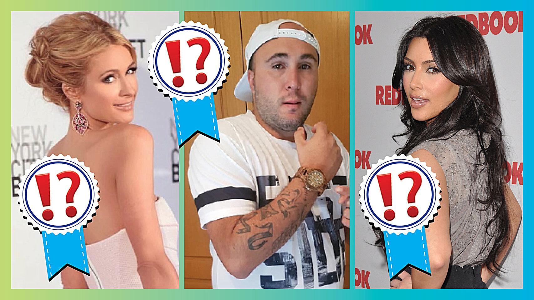 Montaje de Paris Hilton, Kiko Rivera y Kim Kardashian