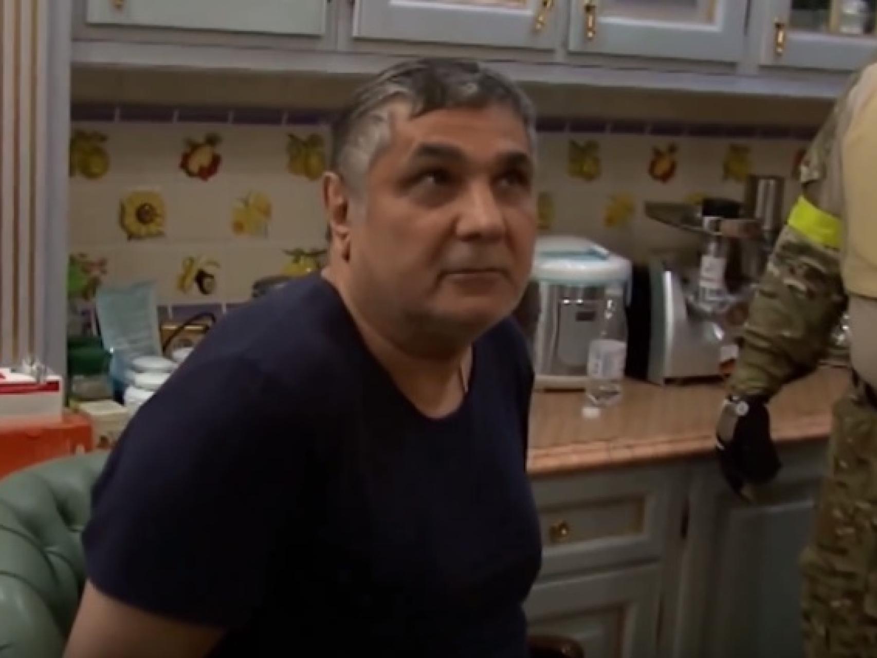 Kalashov en el momento de su arresto en Moscú