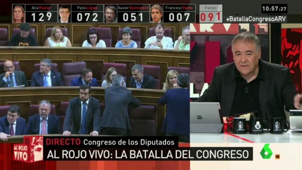 El dardo de Ferreras a los imitadores del pactómetro: Ahí tenéis otra versión