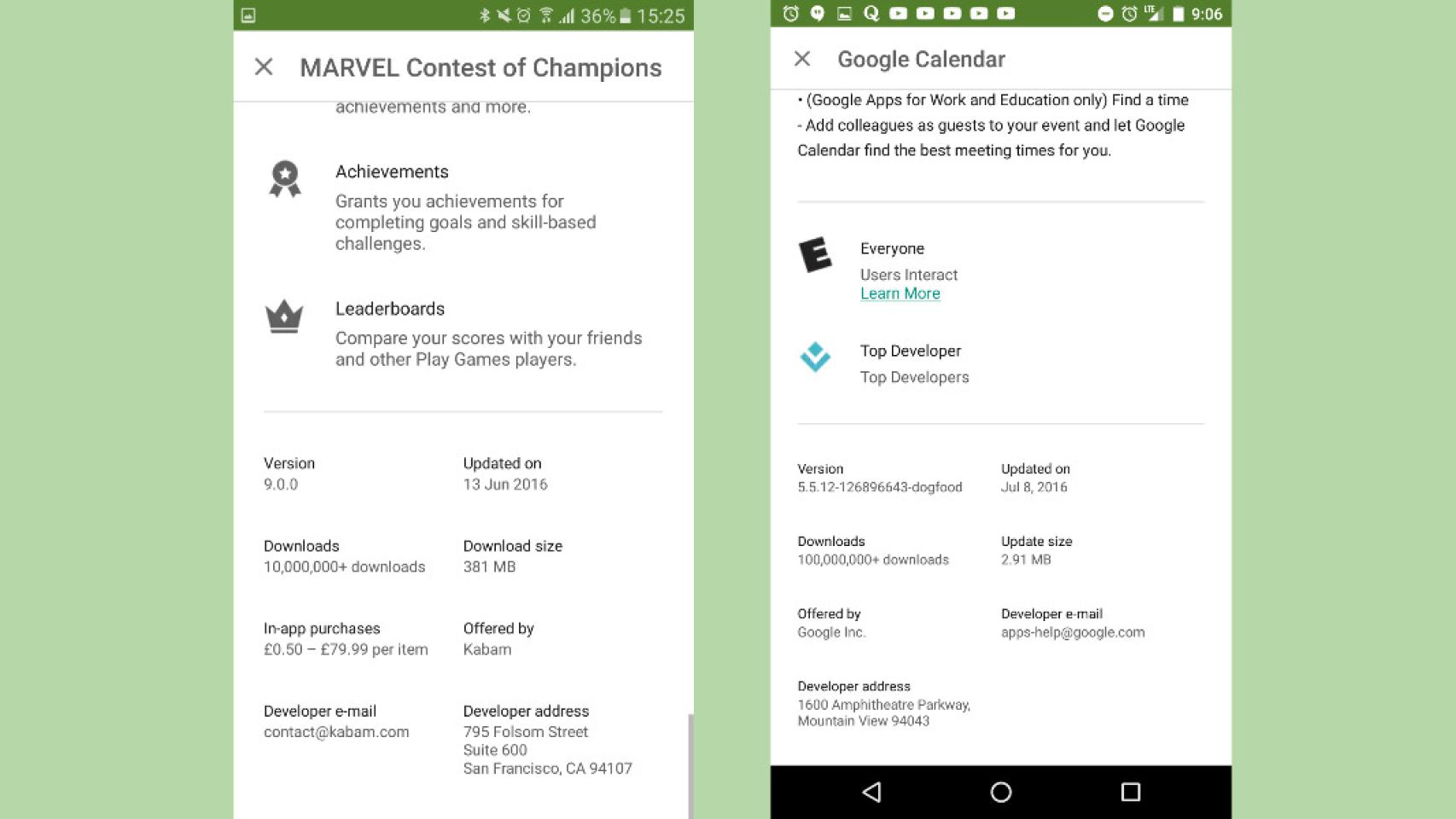 Google Play ahora nos avisa del tamaño real de las actualizaciones