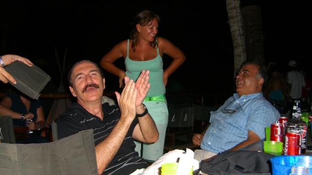 José Manuel Carlos Llorca, durante una de sus fiestas en su casa de Isla Margarita.