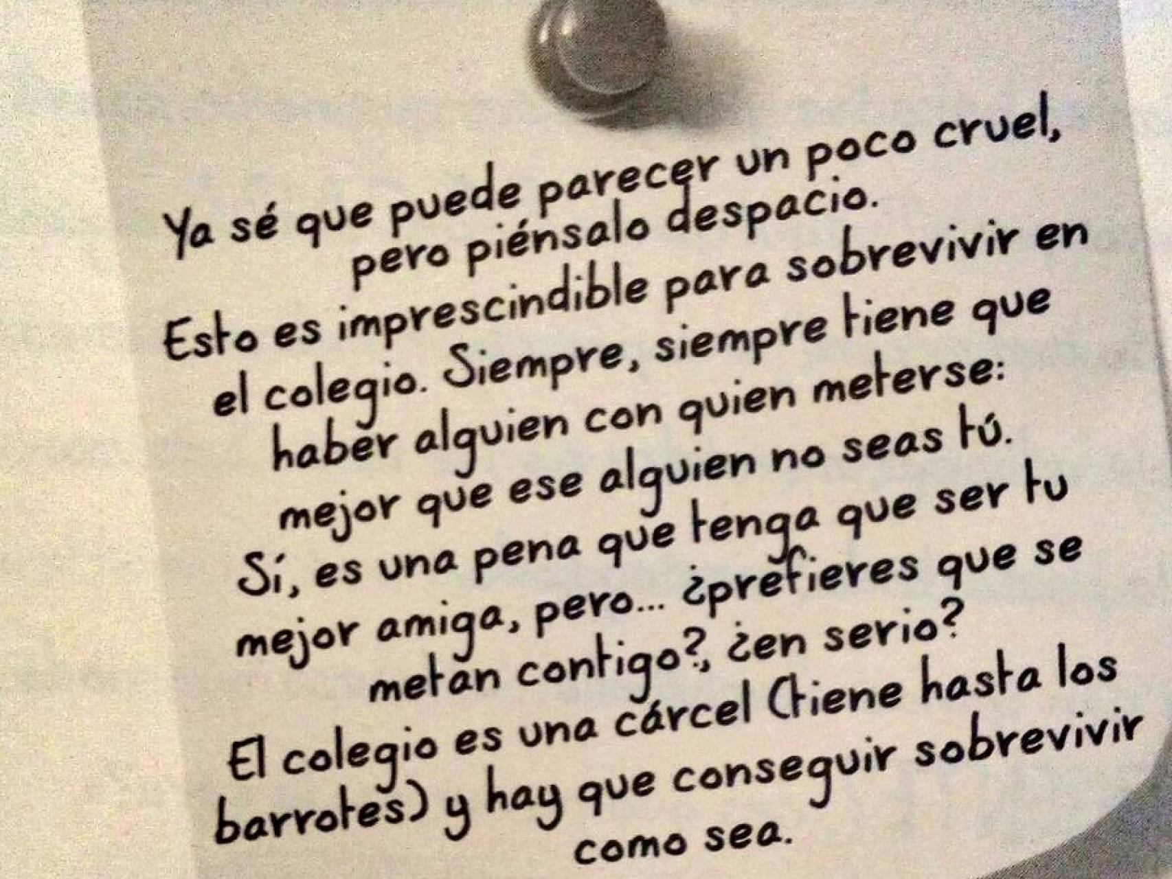 Consejos imprescindibles para sobrevivir al colegio según el libro de María Frisa