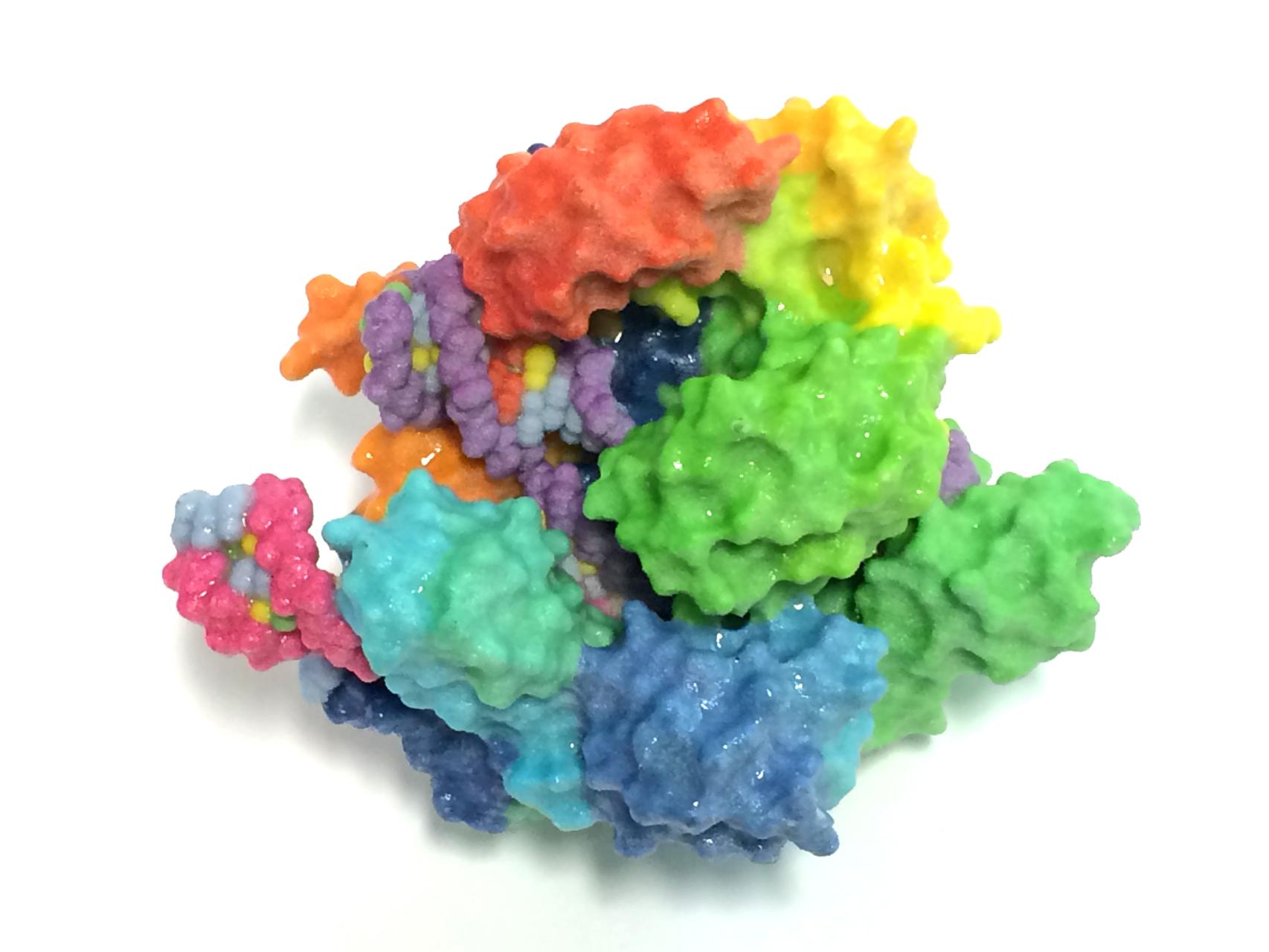 Representación del sistema CRISPR y la nucleasa Cas9.