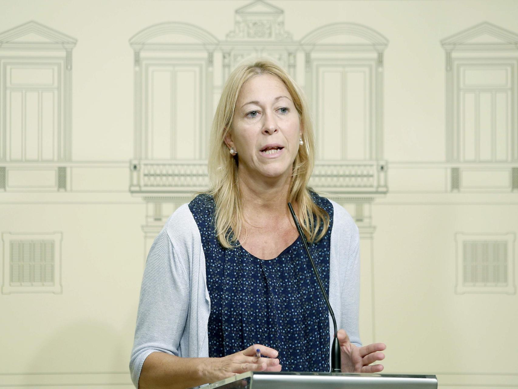 Neus Munté en su comparecencia de este viernes.