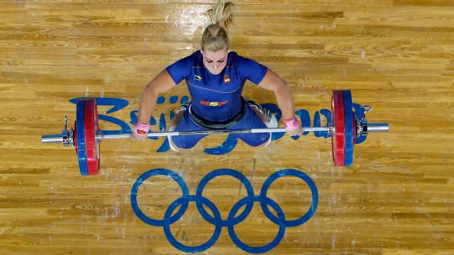 Lidia Valentín en los Juegos Olímpicos de Pekín 2008.