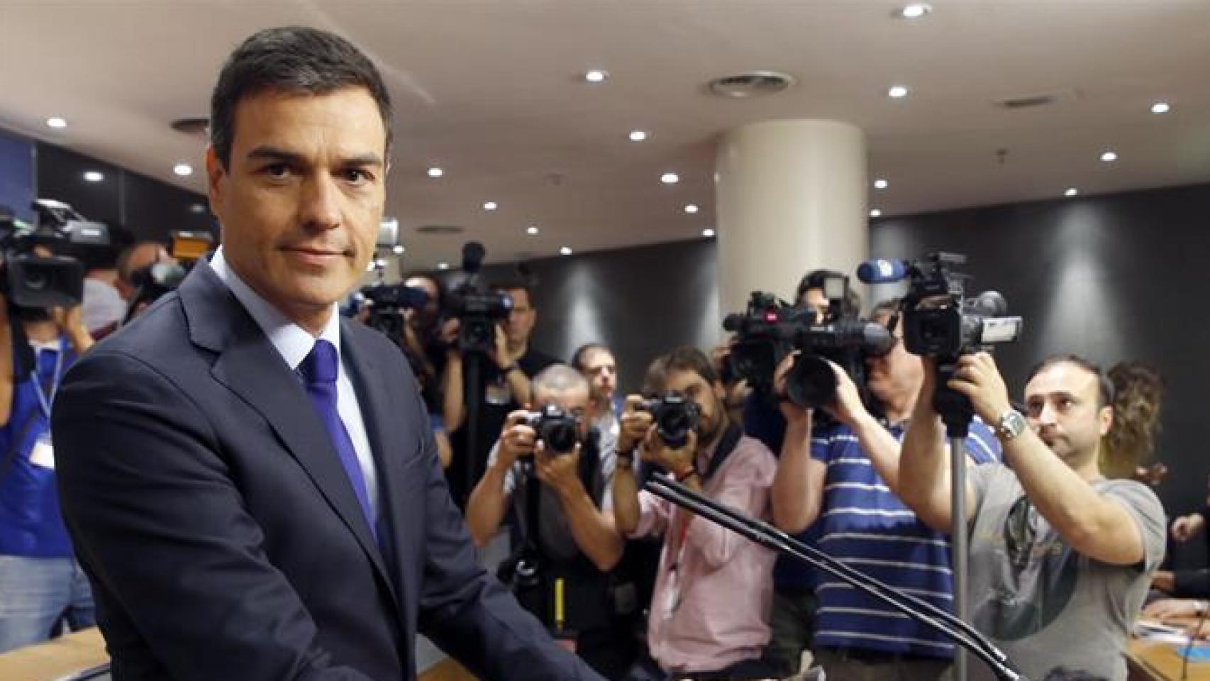 Rueda de prensa de Pedro Sánchez en el Cogreso/ J.J. Guillén/ EFE