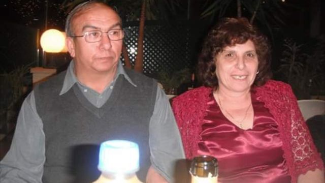 Goska, junto a su marido Marin, durante una celebración en Bulgaria.