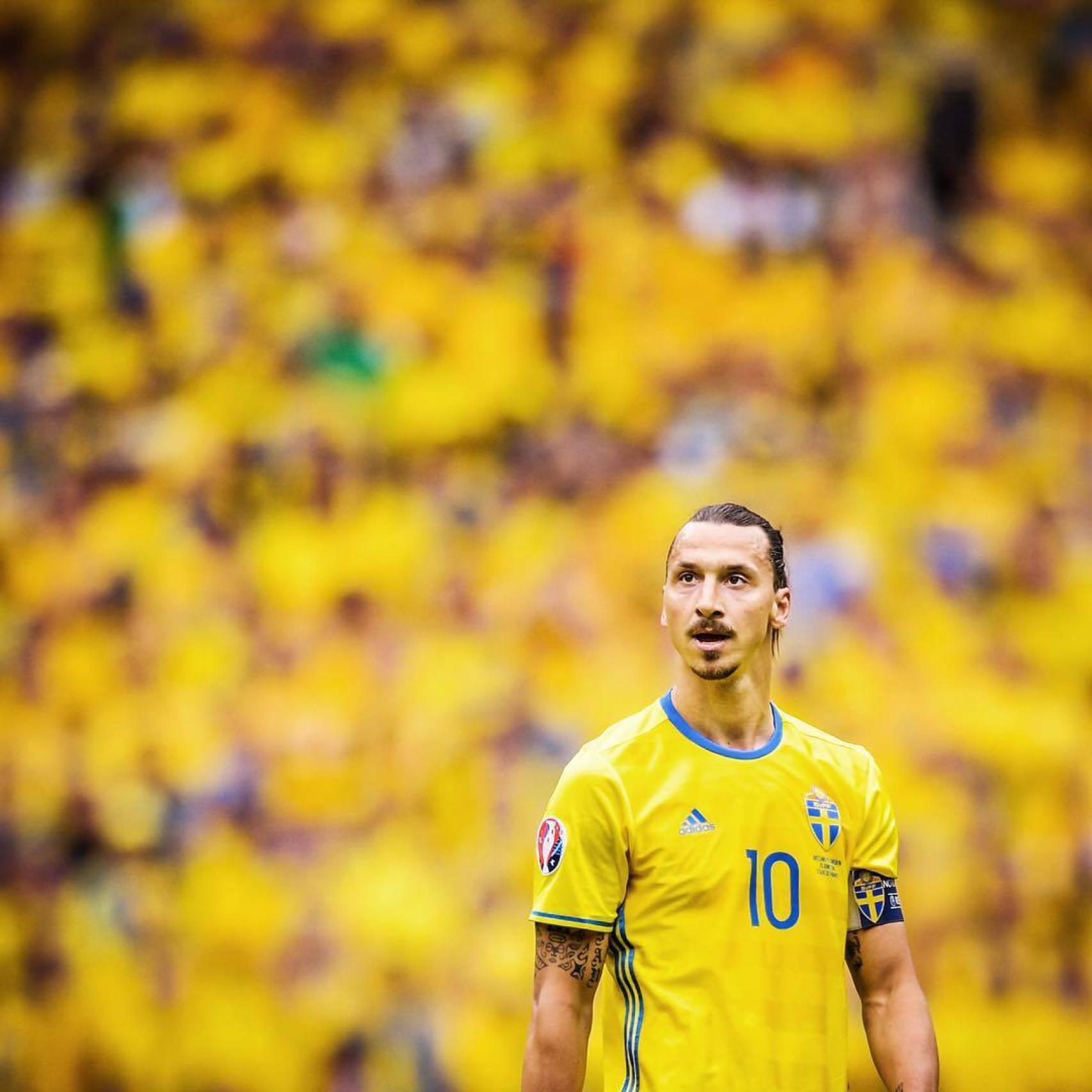 El futbolista  Zlatan Ibrahimovic durante un encuentro de fútbol