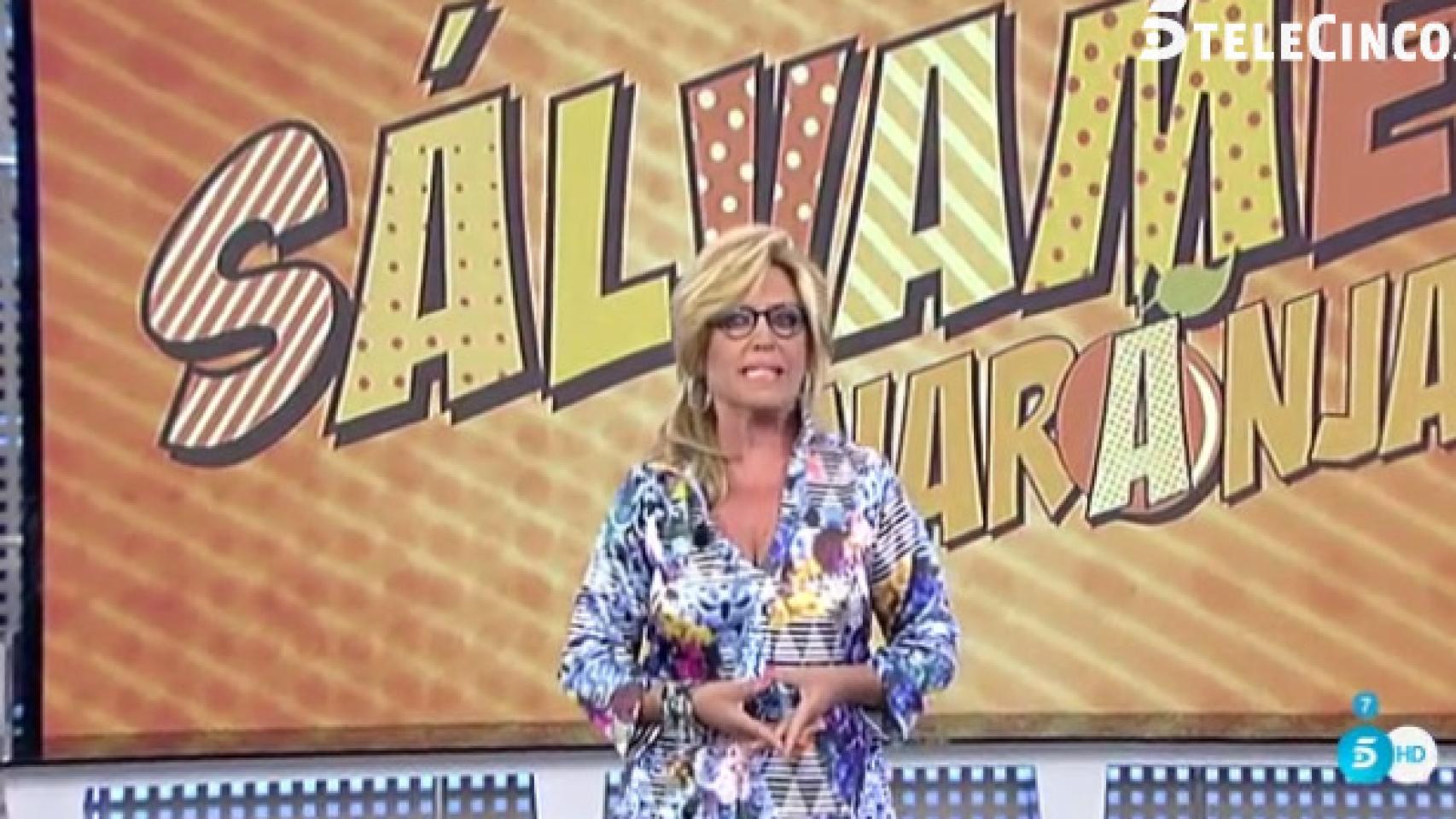 Lydia Lozano, presentadora de 'Sálvame' por una hora