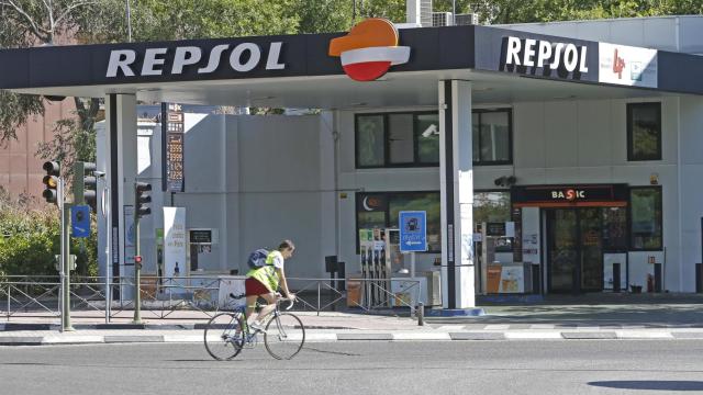 Una estación de servicio de Repsol.