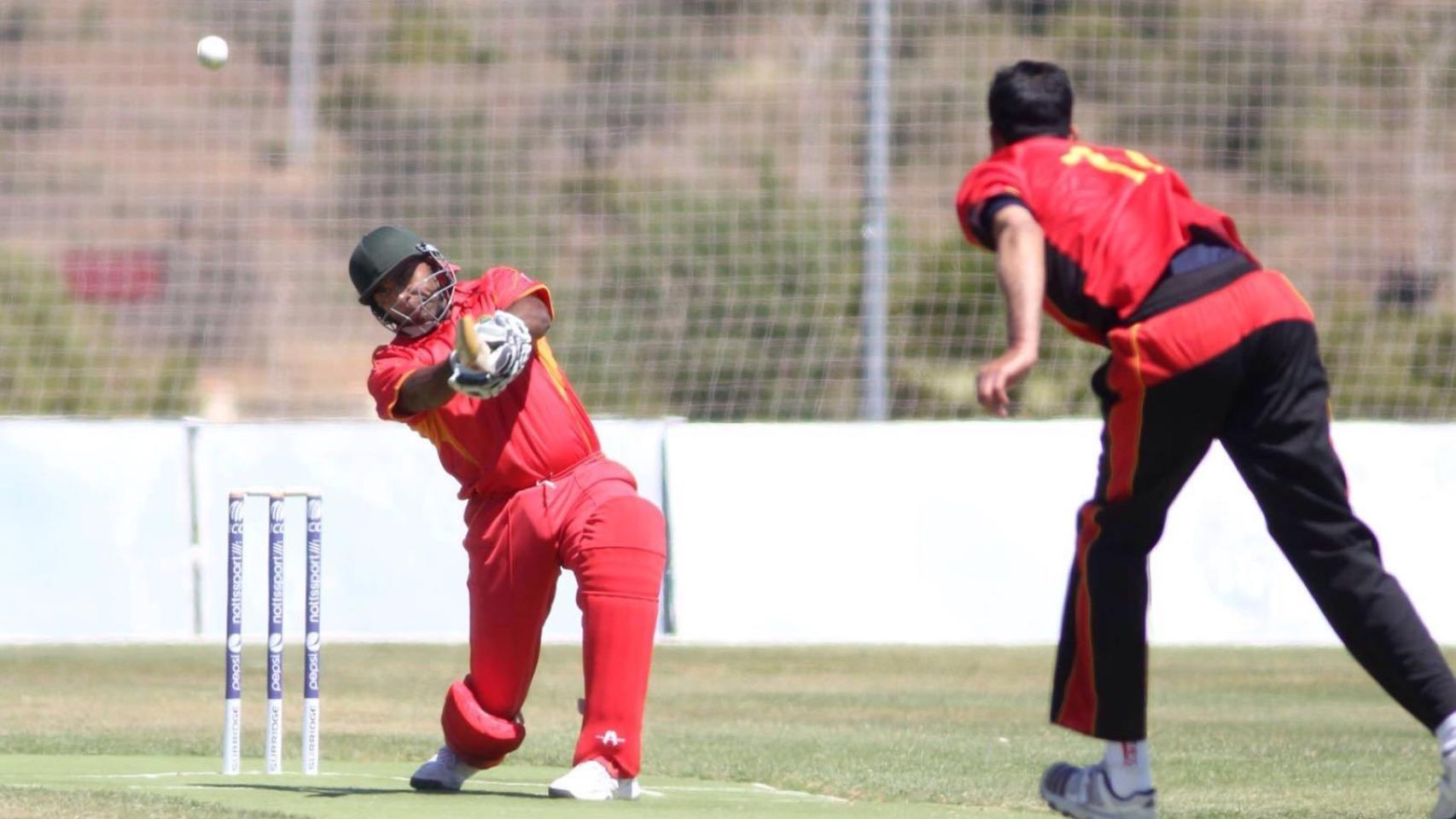 Entrenamiento de la selección de cricket.