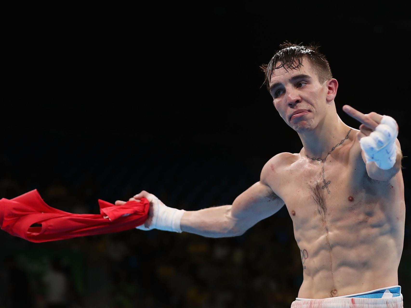 Michael John Conlan, tras el combate de boxeo.