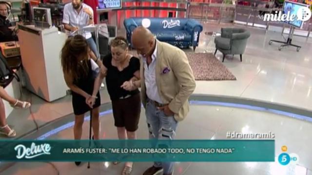 Aramís Fuster junto a María Patiño y Kiko Matamoros.