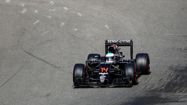 Fernando Alonso en Spa.
