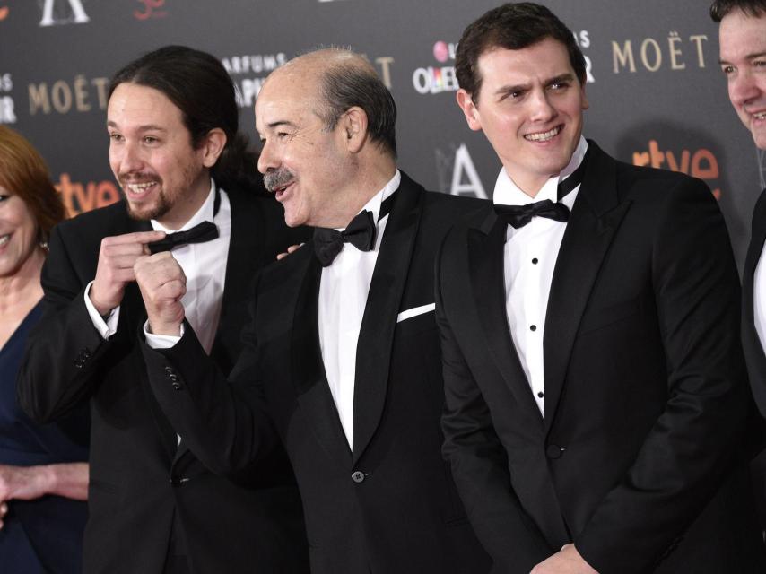 Albert Rivera acudió este año a la gala de los Goya, donde prometió la bajada del IVA cultural.