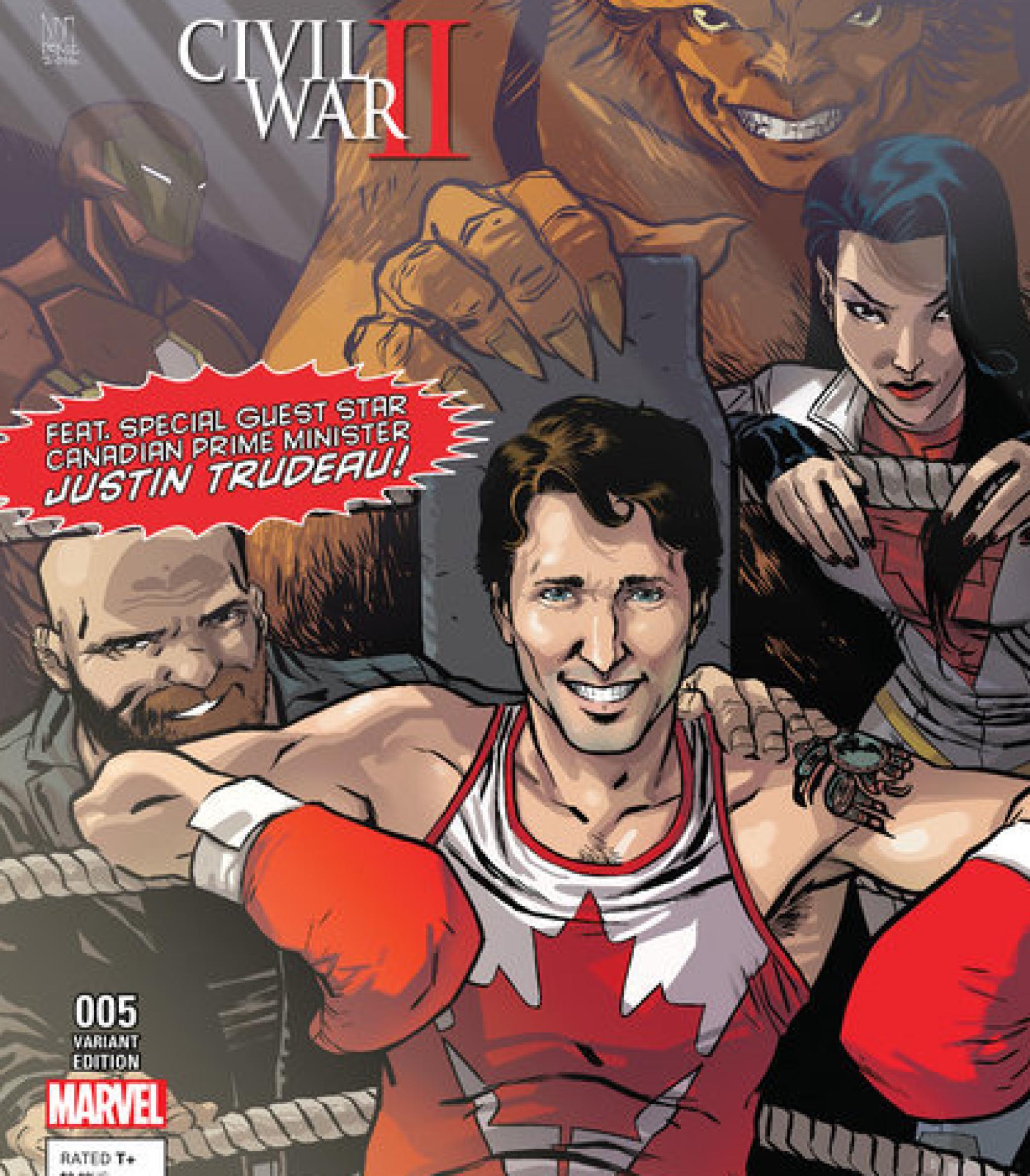 Portada del número 5 de Civil War II, de Marvel.