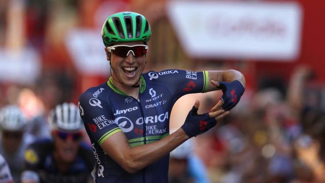 Jens Keukeleire ganó al sprint en la Gran Vía de Bilbao.