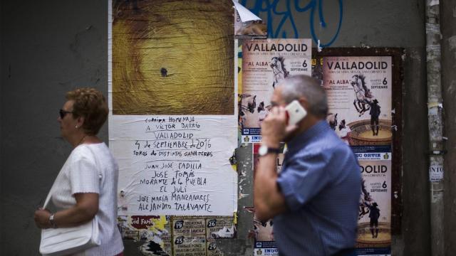 Cartel del homenaje a Víctor Barrio en Valladolid.