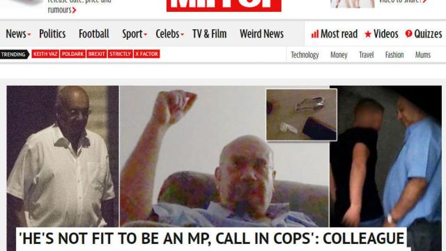 Imágenes del diputado Keith Vaz en su encuentro sexual.