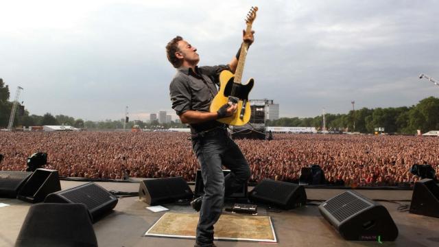 Bruce Springsteen durante un concierto.